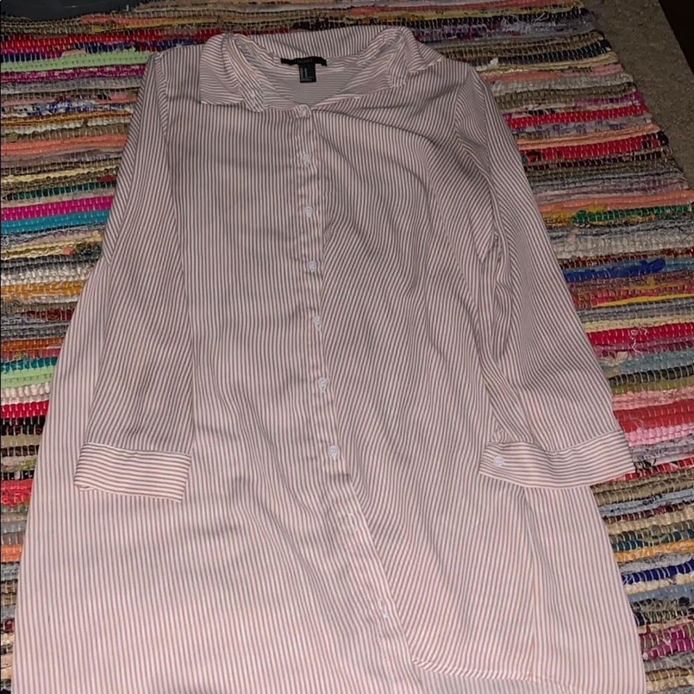 Button up long sleeve dress/ top (forever 21)